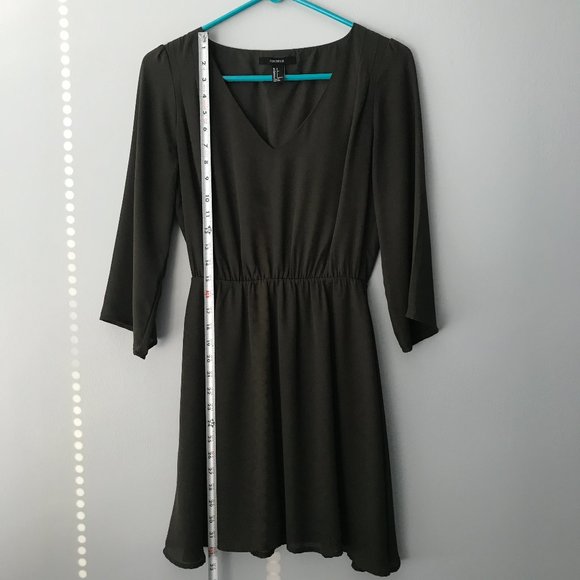 Forever 21 Dark Green Dress - Picture 4 of 8